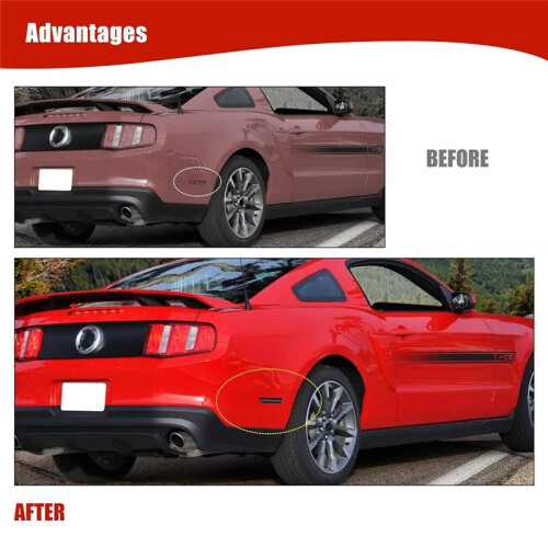 Smoked Lens Side  Light for  Mustang 2010-2014 Rear Side   Lamp Reflector Accessories 1