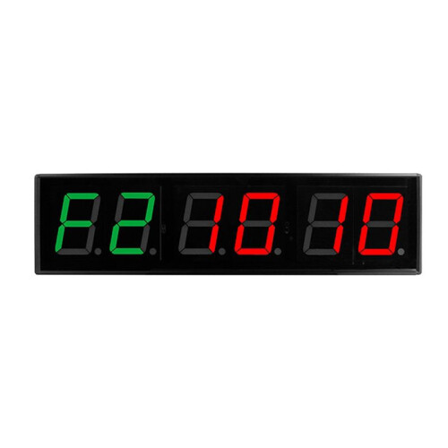 Screen Gym Timer 1.5 Inch Digits Count Down/ Timer Boxing Cycle Interval Clock Stopwatch Fitness Training US Plug 1