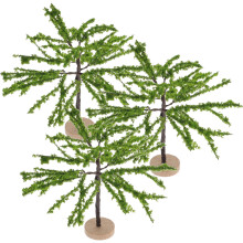 6Pièces Arbres Miniatures En Plastique Colorés Pour Décor De Maquette