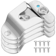 12Pièces Fixations Microphone En Métal Argent Pour Radio Portative