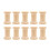 20Pièces En Bois Beige Pour , Vide Naturel 1