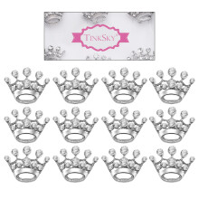 5Pièces Broches Corsage Tiara Argent Pour Fête Et Tenue Chic