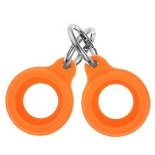 4Pièces Protection Orange Durable Pour Traceur Avec Porte-Clés