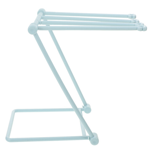 2Pièces Porte-Serviettes Vertical Bleu Pliable Pour Rangement Facile
