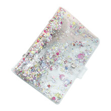 5Pièces Couverture Cahier Multi Sequins PVC Résistant Usage Scolaire