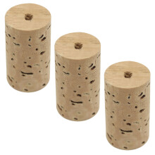 6Pièces Bouchons En Bois Naturel Pour Flûte Accessoires Khaki