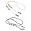 4Pièces Chaînes Lunettes Anti- Multicolores Perles 1