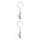 2Pcs Fastener Clamps Silver Ring Stands for Teaching Use 6