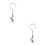 2Pcs Fastener Clamps Silver Ring Stands for Teaching Use 7