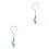 2Pcs Fastener Clamps Silver Ring Stands for Teaching Use 8