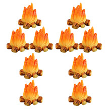 40Pièces Miniatures De Camp Résine Décoratifs Couleurs Assorties