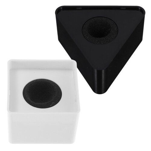 6Pièces Station Logo Microphone ABS Forme Triangulaire Usage Pro