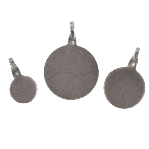6Pièces Cibles D'exercice En Acier Inoxydable Gris Compact Robuste