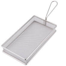 3Pièces Panier À Friture Acier Argent Pour Cuisine