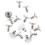 24Pcs White Metal Jeans Button Replacement Alloy for Pants DIY Use 2