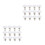 24Pcs White Metal Jeans Button Replacement Alloy for Pants DIY Use 3