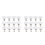 24Pcs White Metal Jeans Button Replacement Alloy for Pants DIY Use 5
