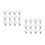24Pcs White Metal Jeans Button Replacement Alloy for Pants DIY Use 6