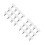 24Pcs White Metal Jeans Button Replacement Alloy for Pants DIY Use 8
