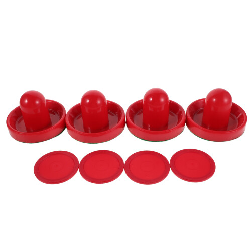 2Sets Multi ABS Hockey Pucks En Pushers Met Glijdende Plastic 1