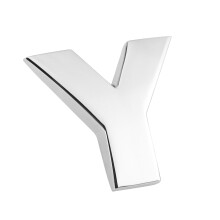 3Pièces Emblèmes Métalliques Argentés Pour Stylisation Auto