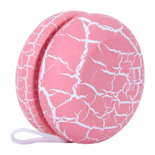 2Pièces Jouet Yoyo En Bois Rose Design Vif Pour Enfants