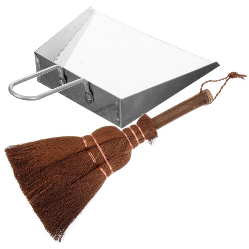 Masteelf 1 Set Household Mini Broom Dustpan Desktop Garbage