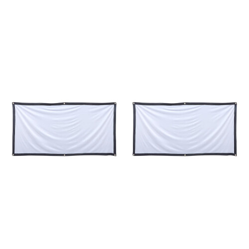 2Sets Outdoor Indoor Faltbare Weiß Polyester 2