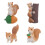 8Pièces Jouet Écureuil PVC Créatif Multicolore Mini Animal Forêt 1