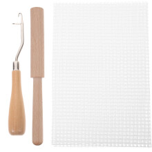 1Ensemble Kit Accessoires Tricot Tapis Latch Hook Bois Durable Coloré
