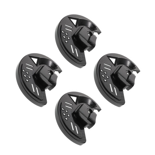 4Stk Bremsscheibenabdeckung Schwarz ABS Material Für Motorräder Sicher 2