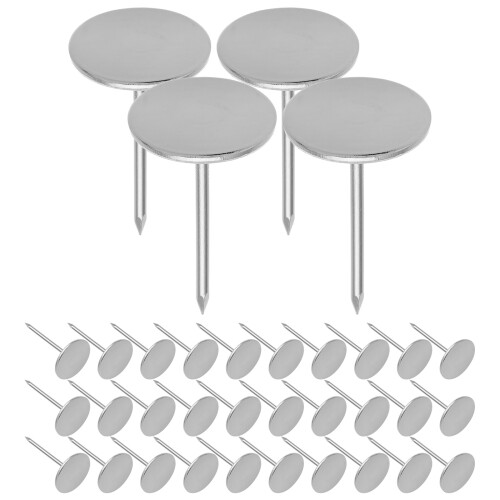 400Stk Flachkopf Dekorative Polsternägel Eisen Antik Design 2