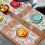 Sets de table d'anniversaire en lin, 30 x 45 cm, lot de 4 7