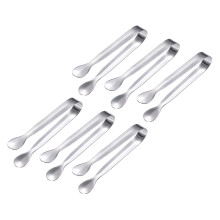 12Pièces Petites Pinces Alimentaires Acier Maison Argent