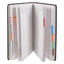 2Pièces Cahier D'étude 2026 Planner Noir Épais