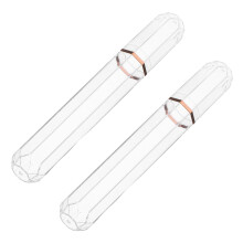6Pièces Étui Portable Transparent Pour Cigare Humidor En Pièce Protection