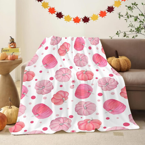 Halloween Ghost Flannel Blanket 50 x 60 in 1
