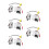 5Sets Infrarot Urinal Spülsystem Sensorventil Für Badezimmer Zubehör 6