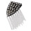 2Pièces Accessoires Epaulettes Rivet Avec Pompon Argent Chic 1