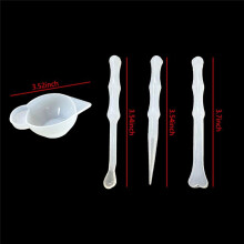 23 Pièces Distributeur de Gobelets en Silicone  Bol Doseur avec Cuillère et Bâtonnet Mélangeur Décorations Accessoires Gadgets