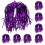 30Pièces Accessoires Cheerleaders Violet À 1