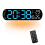 LCD Digital Alarm Clock Multifunction Large LED Wall Clock Display with Alarm, Temperature & Humidity Clock-A 1