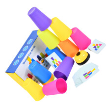 2Ensembles Jouet Éducatif À Empiler Pour Enfants En Plastique Coloré