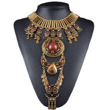 3Pièces Colliers Style Ethnique Vintage Pour Femme Sophistiquée