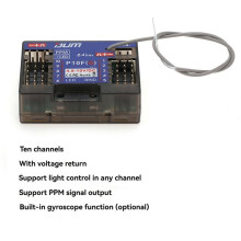 P10F 10CH Receiver with Voltage Feedback Support PPM Signal Output with Gyroscope for RC Car Boat