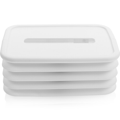 5Pièces Étui À Mouchoirs Silicone Pliable Lavable