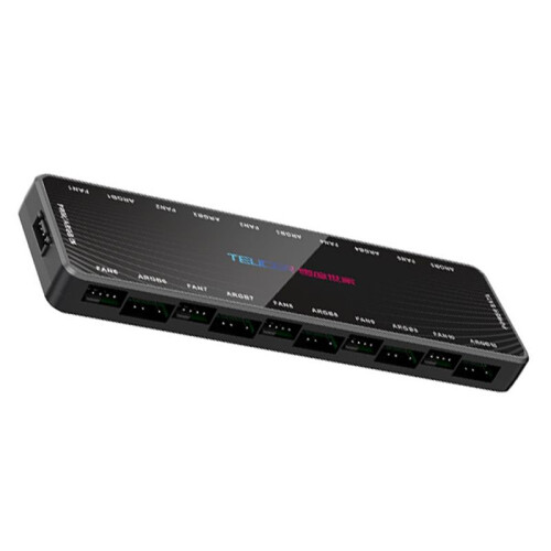 TEUCER LP-10 ARGB/PWM HUB with ARGB Controller 2 in 1 Fan HUB Adapter 1