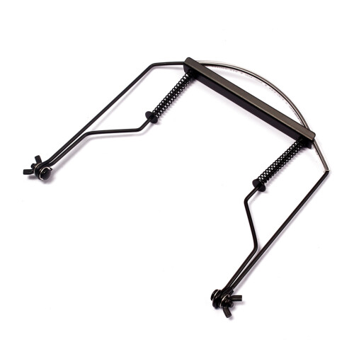 2Pièces Accessoire Harmonica Noir 10 Trous Acier Inoxydable
