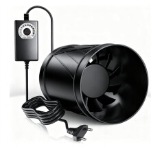6" Pipe Fan Adjustable Flue Fan for Efficient Air Circulation, Quiet Extractor Fan for Conservatories, Basements