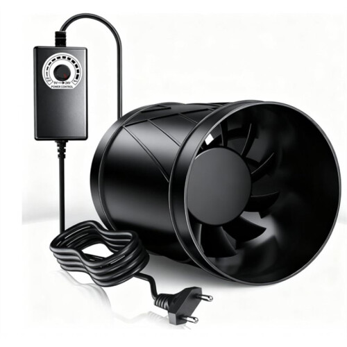 6" Pipe Fan Adjustable Flue Fan for Efficient Air Circulation, Quiet Extractor Fan for Conservatories, Basements